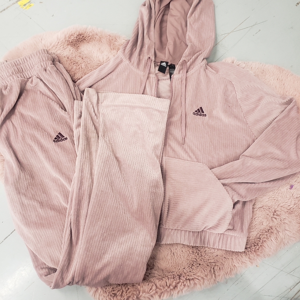 Adidas Women's Blush Pink Matching Lounge Set